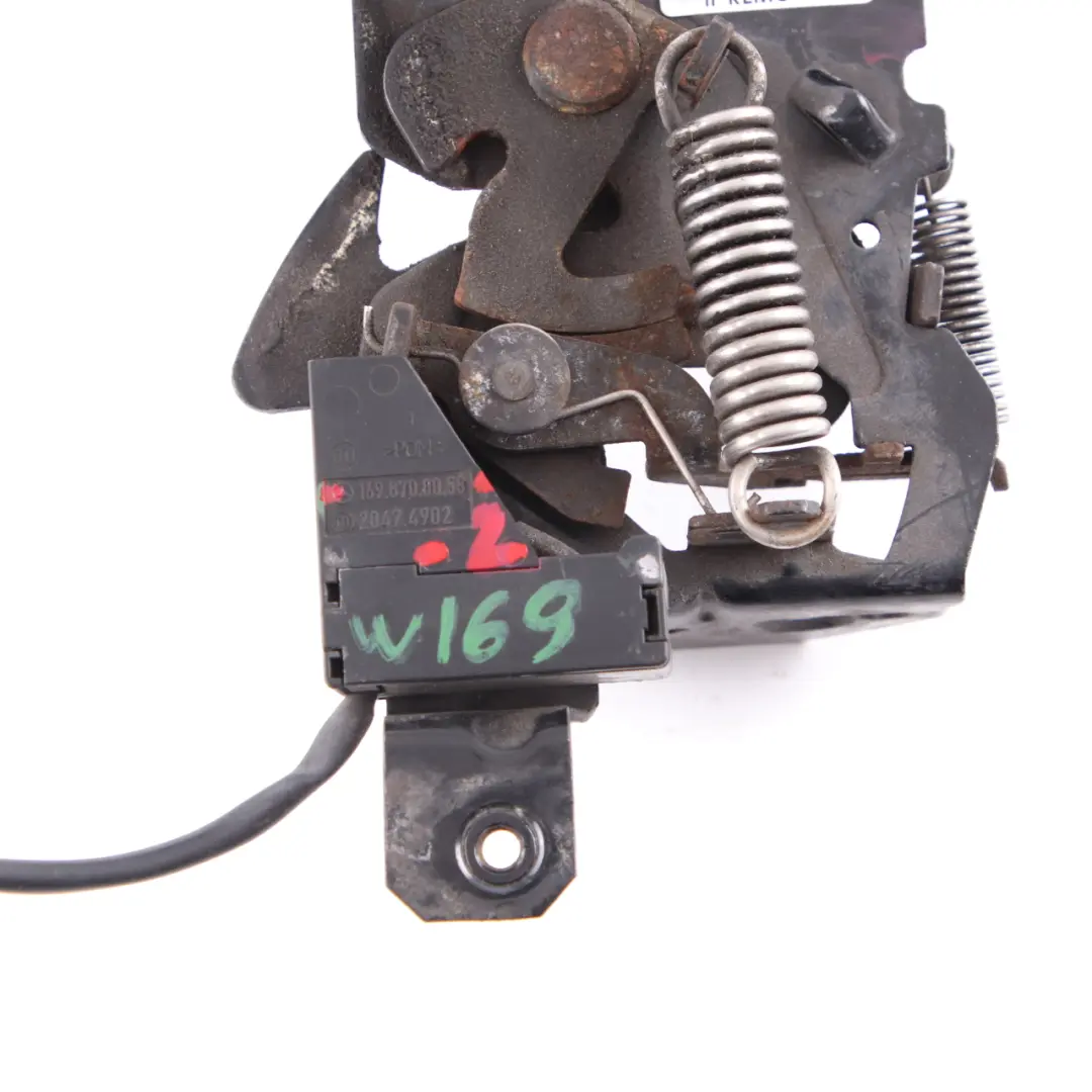 Hood Release Mercedes W169 W245 Front Bonnet Handle Lock Grab to with Part number A1698700058 Hood Release Mercedes W169 W245 Front Bonnet Handle Lock Grab - SKU A1698700058-2 - Part number A1698700058