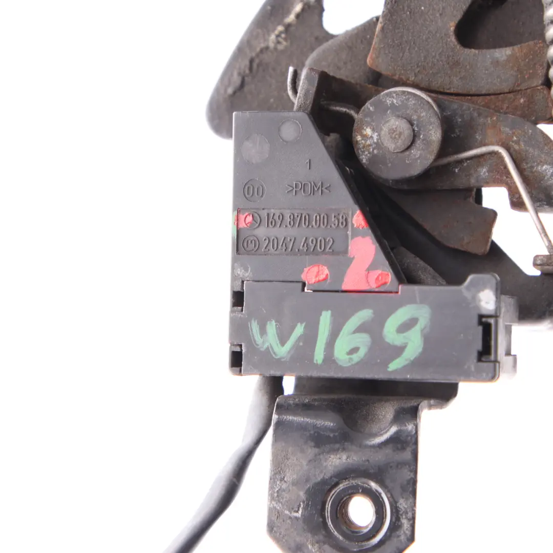 Hood Release Mercedes W169 W245 Front Bonnet Handle Lock Grab to with Part number A1698700058 Hood Release Mercedes W169 W245 Front Bonnet Handle Lock Grab - SKU A1698700058-2 - Part number A1698700058