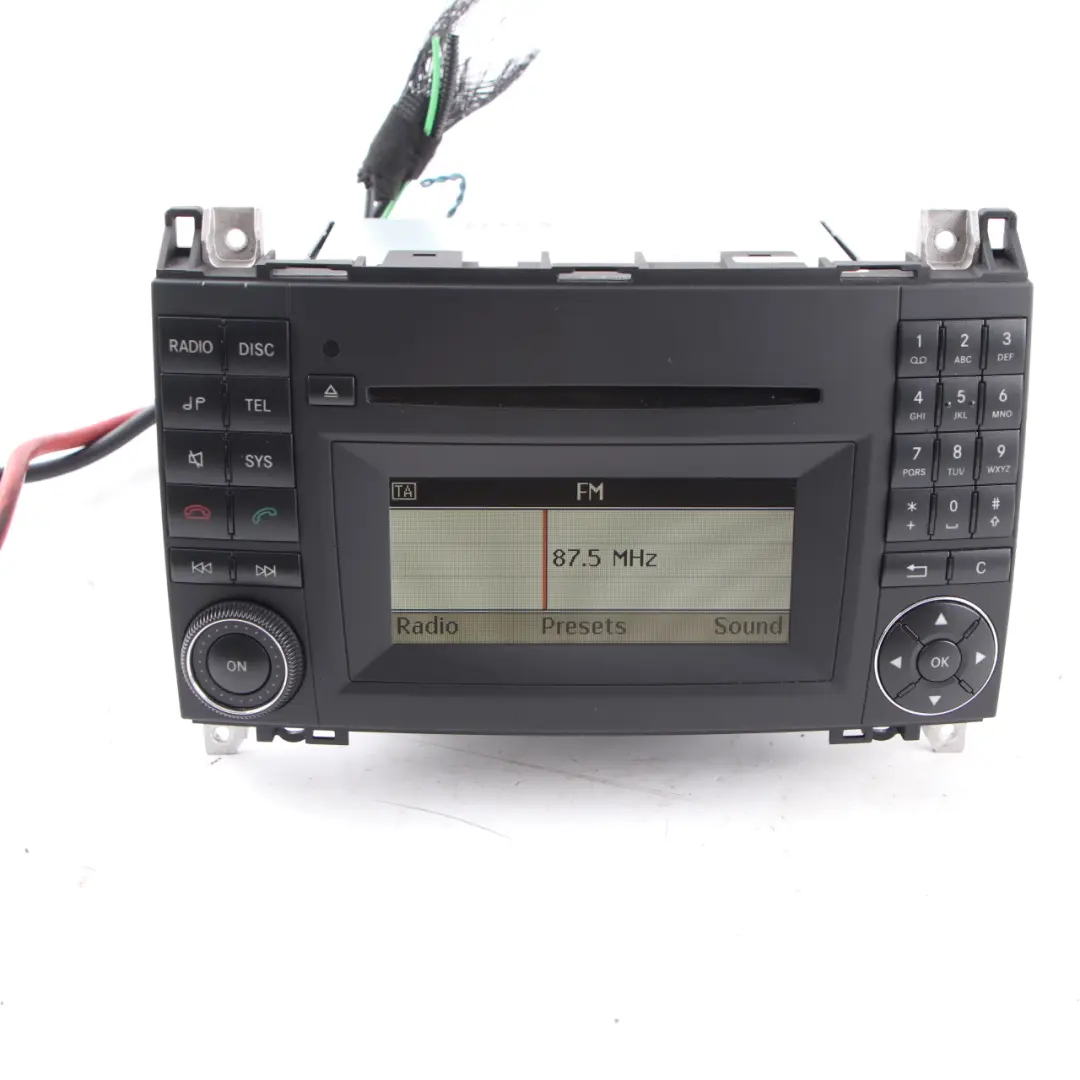 Radio Player Mercedes W169 Audio 20 Stereo CD Head Unit Display to with Part number A1698705794 Radio Player Mercedes W169 Audio 20 Stereo CD Head Unit Display - SKU A1698705794 - Part number A1698705794