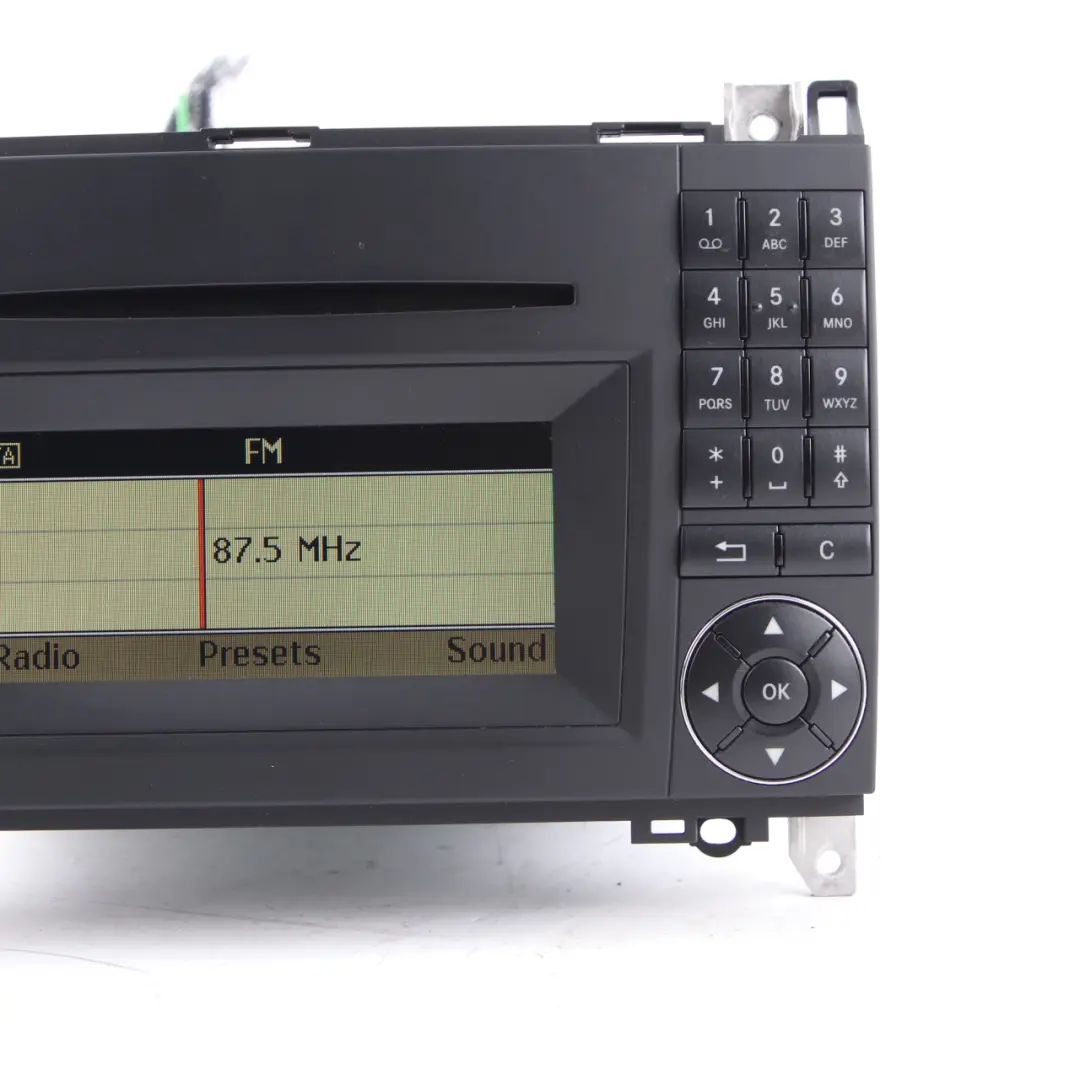 Radio Player Mercedes W169 Audio 20 Stereo CD Head Unit Display to with Part number A1698705794 Radio Player Mercedes W169 Audio 20 Stereo CD Head Unit Display - SKU A1698705794 - Part number A1698705794