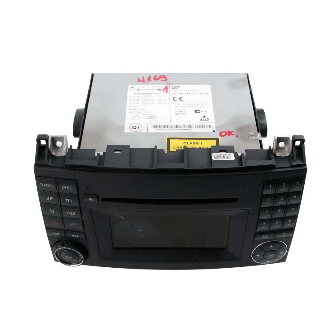 Mercedes-Benz A B Class W169 W245 CD Player Radio Stereo Head Unit to with Part number A1698705894 Mercedes-Benz A B Class W169 W245 CD Player Radio Stereo Head Unit - SKU A1698705894-1 - Part number A1698705894