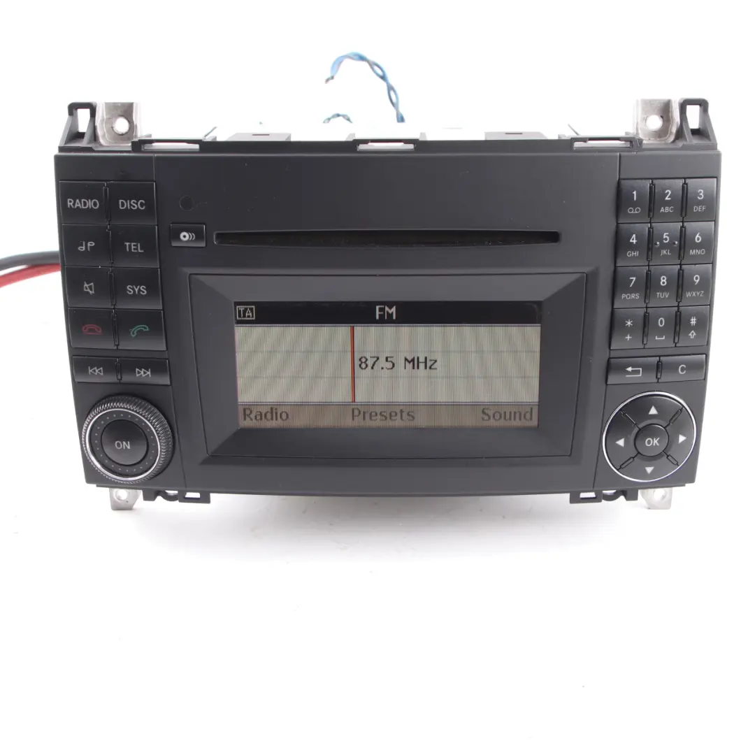 Mercedes W169 W245 Radio Audio 20 CD Unidad Principal Pantalla - SKU A1698706094 - Número de pieza A1698706094
