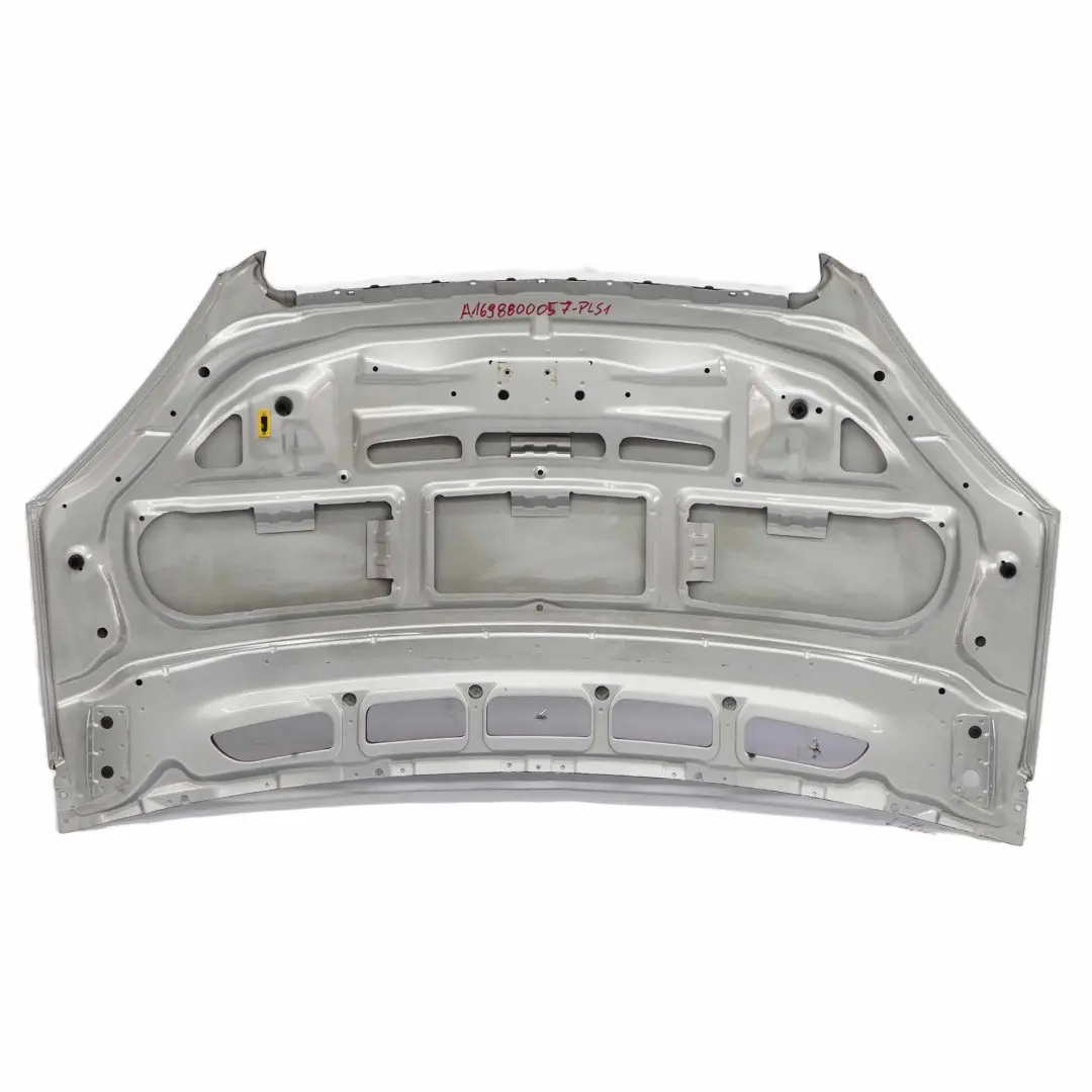 Hood Bonnet Trim Panelling Polar Silver Metallic - 761 to Mercedes W169 with Part number A1698800057 Mercedes W169 Hood Bonnet Trim Panelling Polar Silver Metallic - 761 - SKU A1698800057-PLS1 - Part number A1698800057