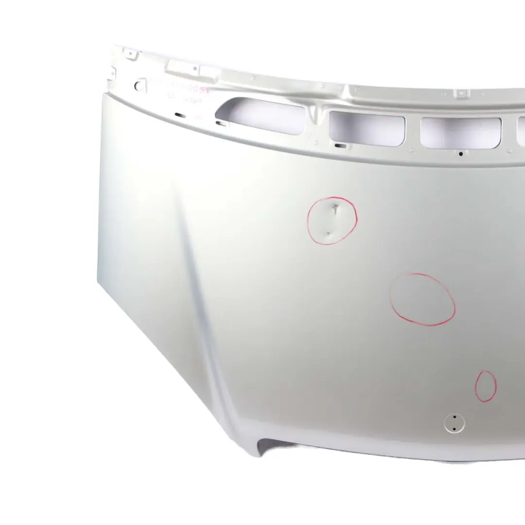 Hood Bonnet Trim Panel Polar Silver Metallic - 761 to Mercedes W169 with Part number A1698800057 Mercedes W169 Hood Bonnet Trim Panel Polar Silver Metallic - 761 - SKU A1698800057-PS - Part number A1698800057