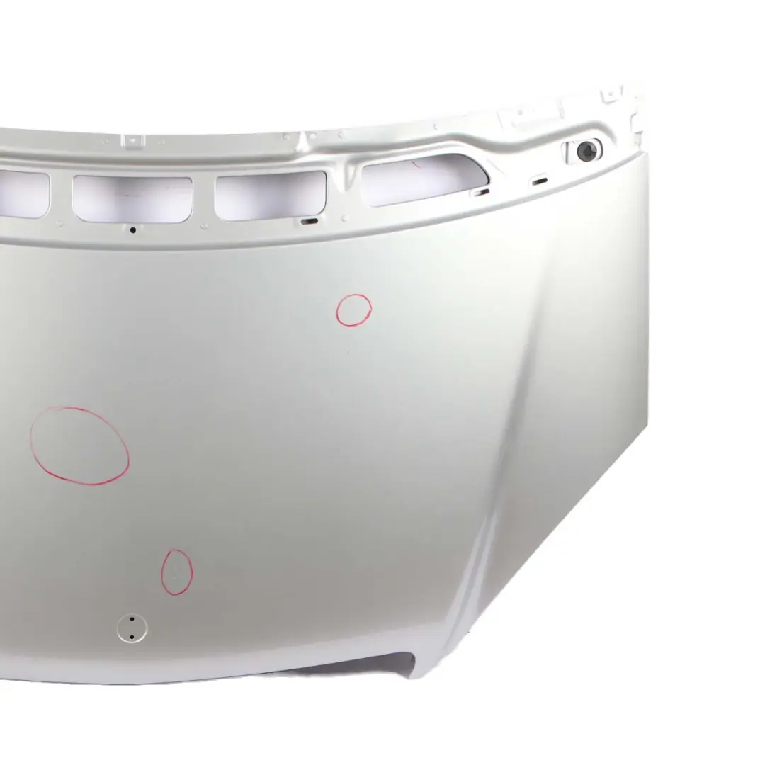 Hood Bonnet Trim Panel Polar Silver Metallic - 761 to Mercedes W169 with Part number A1698800057 Mercedes W169 Hood Bonnet Trim Panel Polar Silver Metallic - 761 - SKU A1698800057-PS - Part number A1698800057