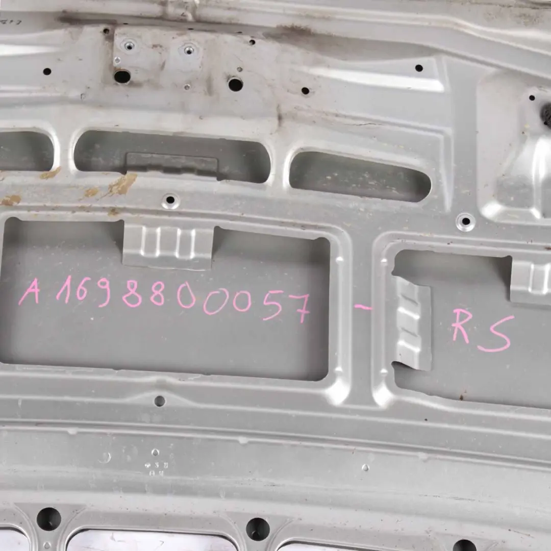 Hood Bonnet Trim Engine Cover Panelling Reef Silver Metallic - 783 to Mercedes W169 with Part number A1698800057 Mercedes W169 Hood Bonnet Trim Engine Cover Panelling Reef Silver Metallic - 783 - SKU A1698800057-RS - Part number A1698800057