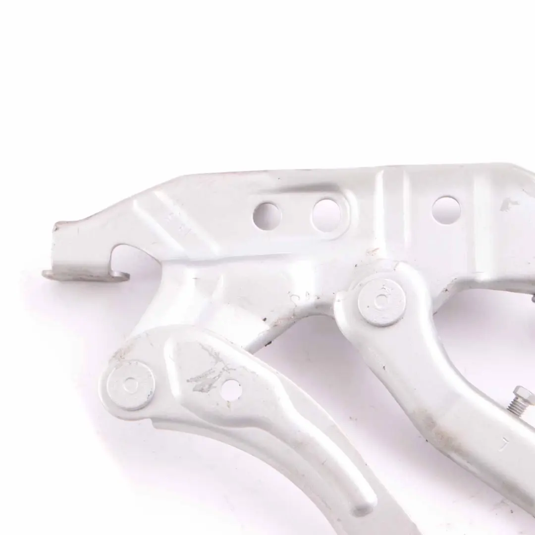 Hinge Bonnet Left N/S Front Polar Silver Metallic 761 to Mercedes W169 with Part number A1698800128 Mercedes W169 Hinge Bonnet Left N/S Front Polar Silver Metallic 761 - SKU A1698800128-PLS - Part number A1698800128