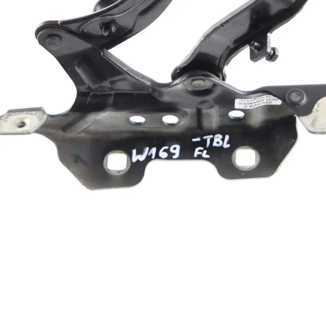 Capó Bisagra Delantera Izquierda Negro Tropical - 160 para Mercedes W169 con número de pieza A1698800128 Mercedes W169 Capó Bisagra Delantera Izquierda Negro Tropical - 160 - SKU A1698800128-TBL - Número de pieza A1698800128