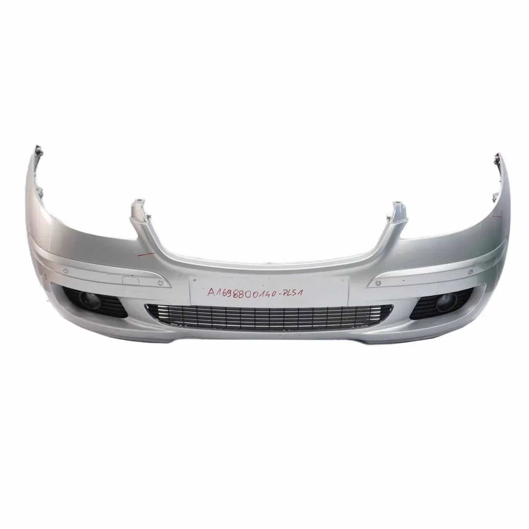 Front Bumper Parktronic Trim Panel Polar Silver Metallic - 761 to Mercedes W169 with Part number A1698800140 Mercedes W169 Front Bumper Parktronic Trim Panel Polar Silver Metallic - 761 - SKU A1698800140-PLS1 - Part number A1698800140