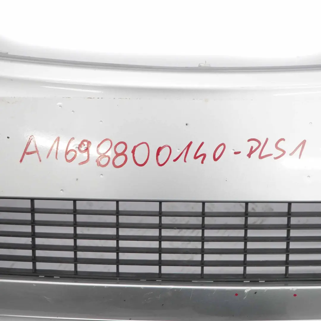 Front Bumper Parktronic Trim Panel Polar Silver Metallic - 761 to Mercedes W169 with Part number A1698800140 Mercedes W169 Front Bumper Parktronic Trim Panel Polar Silver Metallic - 761 - SKU A1698800140-PLS1 - Part number A1698800140
