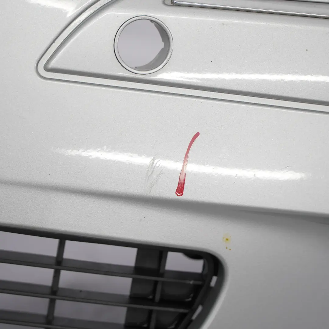 Front Bumper Parktronic Trim Panel Polar Silver Metallic - 761 to Mercedes W169 with Part number A1698800140 Mercedes W169 Front Bumper Parktronic Trim Panel Polar Silver Metallic - 761 - SKU A1698800140-PLS - Part number A1698800140