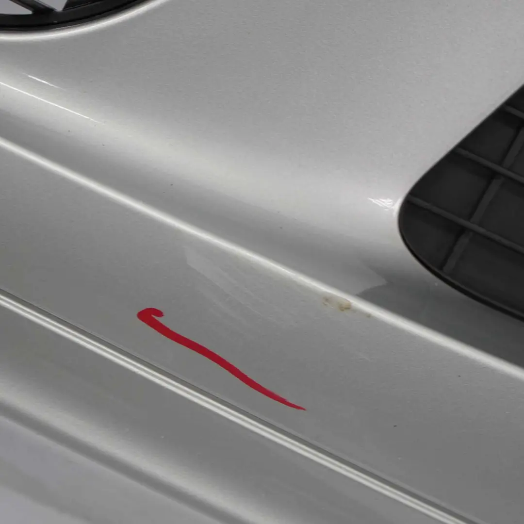 Front Bumper Parktronic Trim Panel Polar Silver Metallic - 761 to Mercedes W169 with Part number A1698800140 Mercedes W169 Front Bumper Parktronic Trim Panel Polar Silver Metallic - 761 - SKU A1698800140-PLS - Part number A1698800140