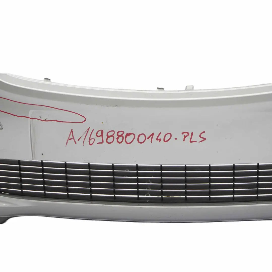Front Bumper Parktronic Trim Panel Polar Silver Metallic - 761 to Mercedes W169 with Part number A1698800140 Mercedes W169 Front Bumper Parktronic Trim Panel Polar Silver Metallic - 761 - SKU A1698800140-PLS - Part number A1698800140
