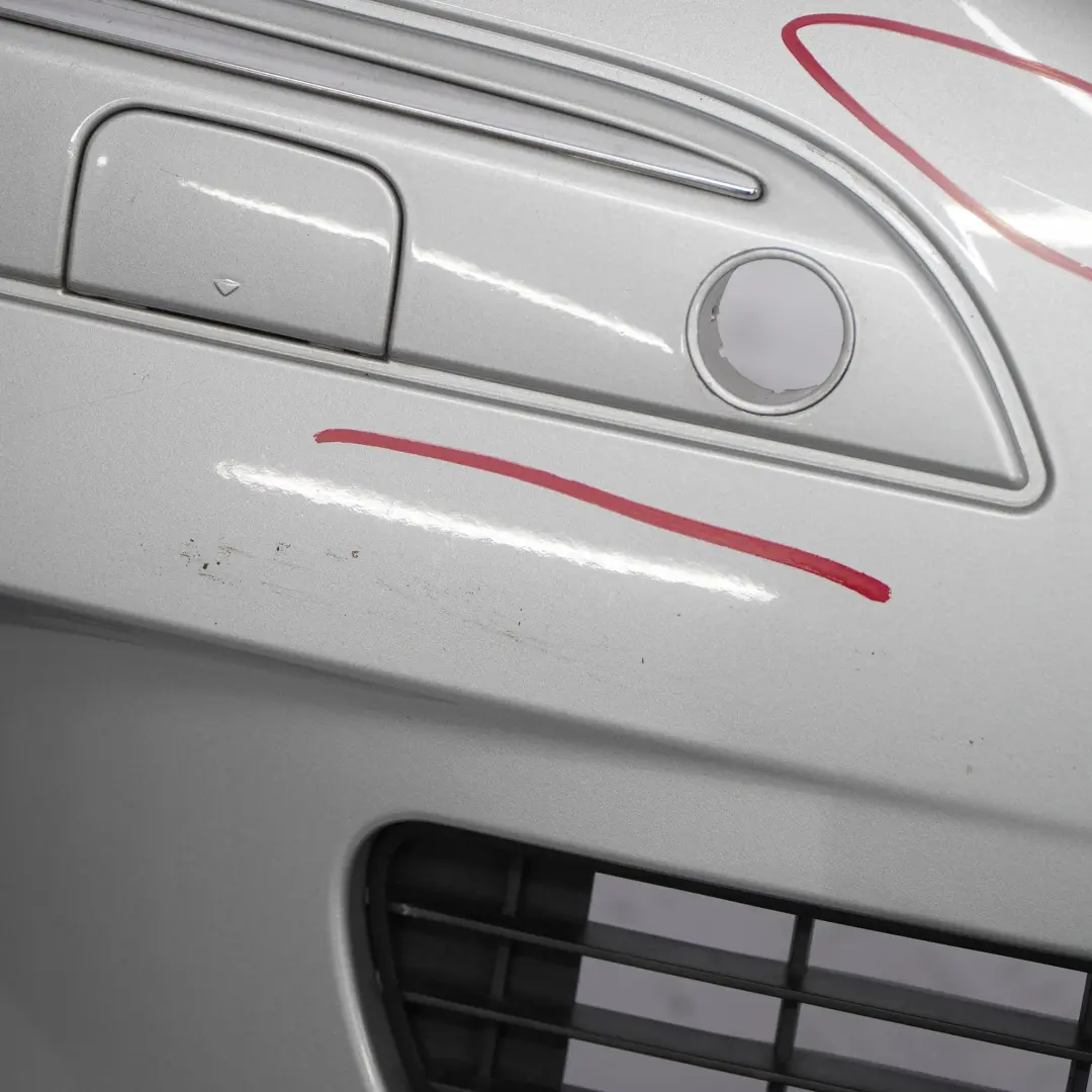 Front Bumper Parktronic Trim Panel Polar Silver Metallic - 761 to Mercedes W169 with Part number A1698800140 Mercedes W169 Front Bumper Parktronic Trim Panel Polar Silver Metallic - 761 - SKU A1698800140-PLS - Part number A1698800140