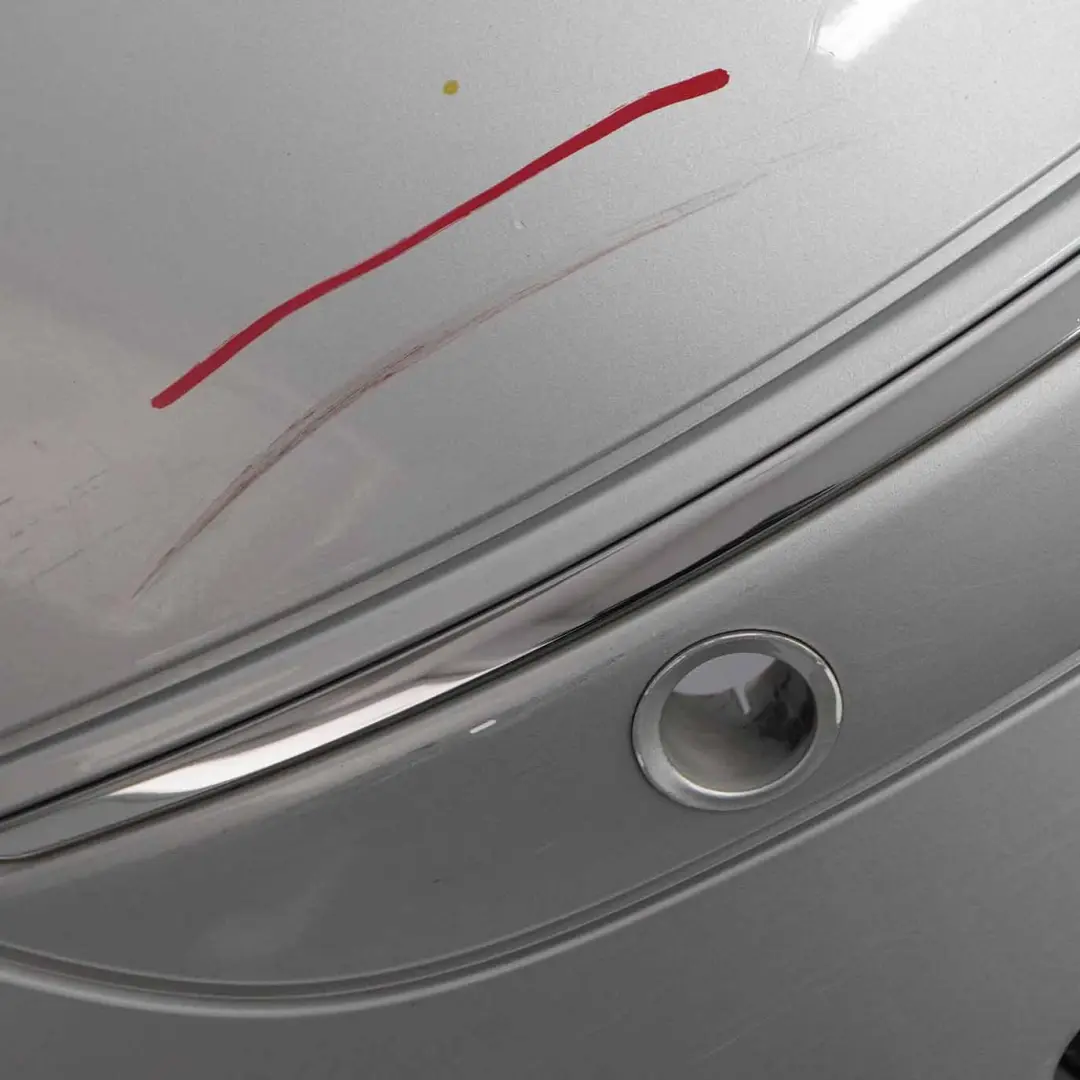 Front Bumper Parktronic Trim Panel Polar Silver Metallic - 761 to Mercedes W169 with Part number A1698800140 Mercedes W169 Front Bumper Parktronic Trim Panel Polar Silver Metallic - 761 - SKU A1698800140-PLS - Part number A1698800140