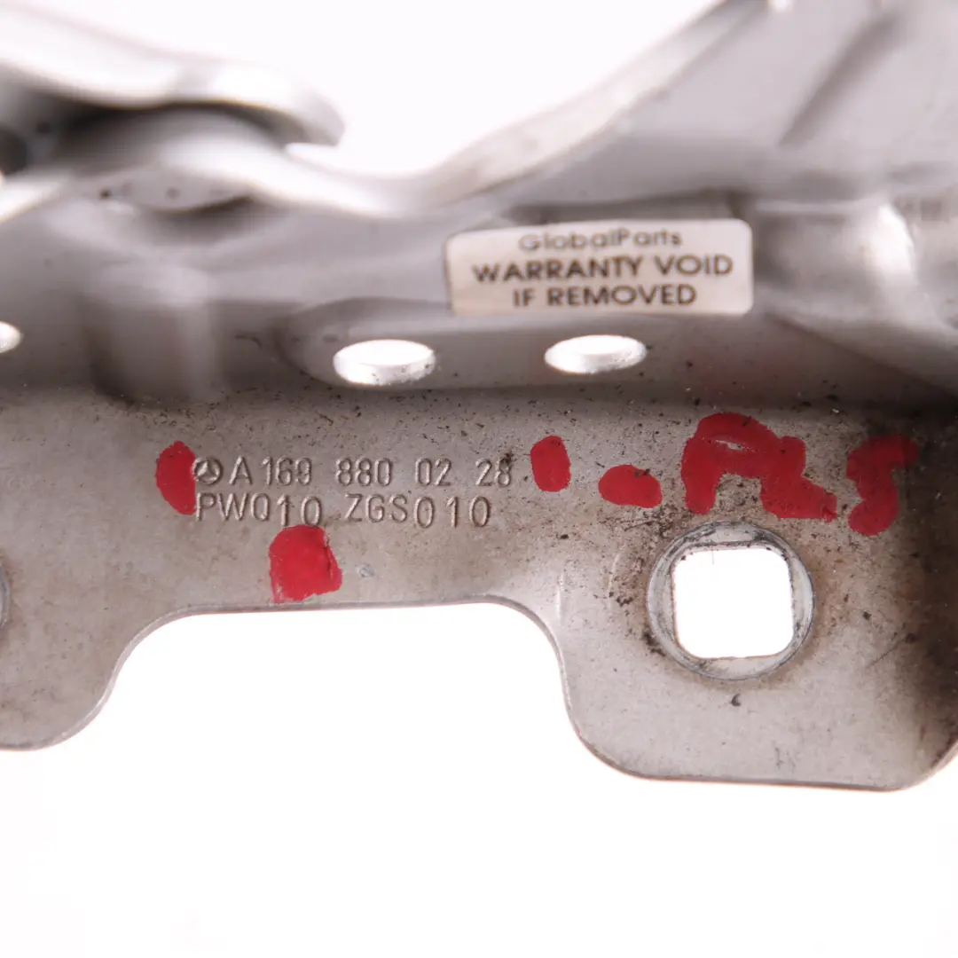 Hinge Bonnet Right O/S Front Polar Silver Metallic 761 Mercedes W169 - SKU A1698800228-PLS - Part number A1698800228