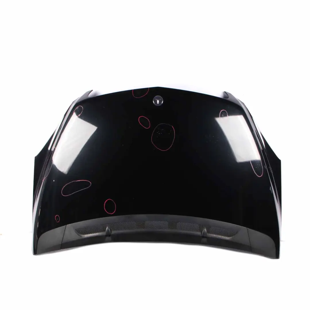 Hood Bonnet Trim Panel B-Class Kosmos Cosmic Black Metallic - 191 to Mercedes W245 with Part number A1698800257 Mercedes W245 Hood Bonnet Trim Panel B-Class Kosmos Cosmic Black Metallic - 191 - SKU A1698800257-KB1 - Part number A1698800257