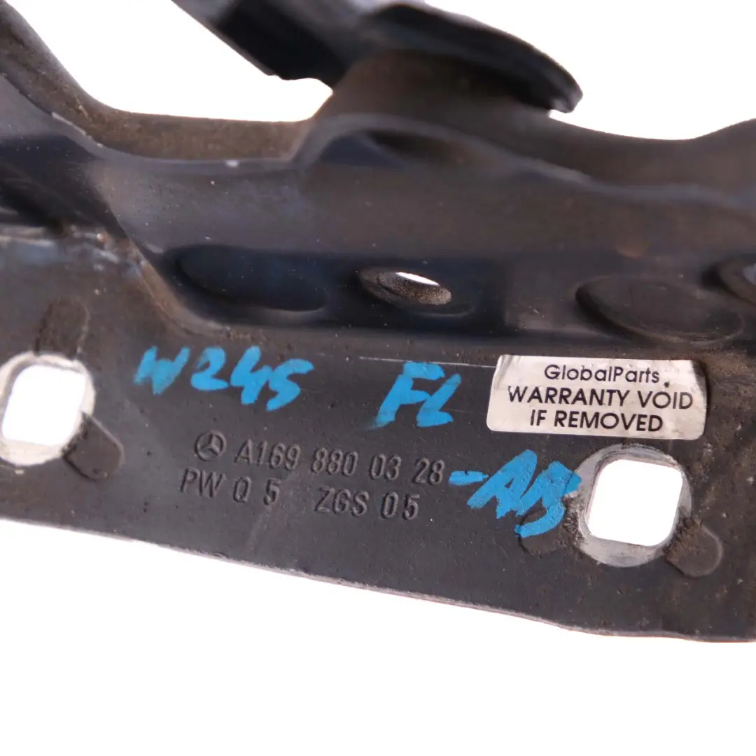 Mercedes-Benz B-Class W245 Hood Bonnet Left N/S Hinge Atoll Blue 375 to with Part number A1698800328 Mercedes-Benz B-Class W245 Hood Bonnet Left N/S Hinge Atoll Blue 375 - SKU A1698800328-AB - Part number A1698800328