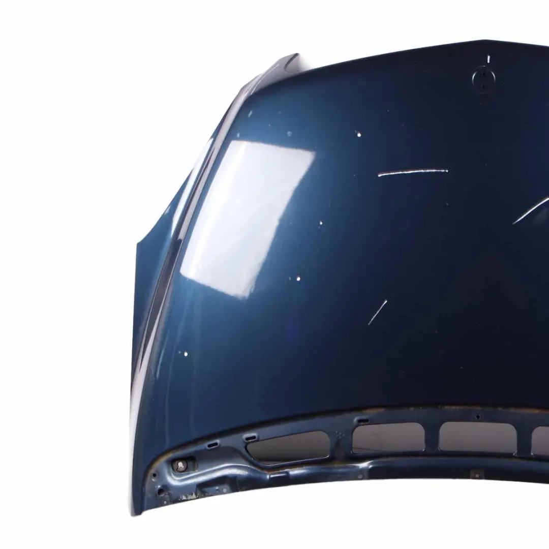 Hood Bonnet Trim Panel B-Class Atoll Blue Metallic - 375 to Mercedes W245 with Part number A1698800357 Mercedes W245 Hood Bonnet Trim Panel B-Class Atoll Blue Metallic - 375 - SKU A1698800357-AB - Part number A1698800357