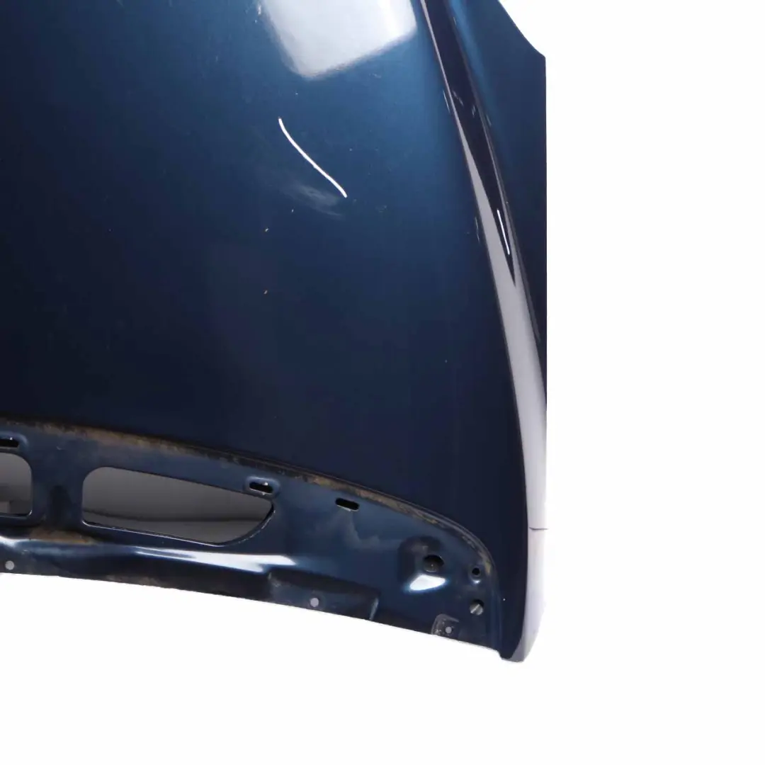 Hood Bonnet Trim Panel B-Class Atoll Blue Metallic - 375 to Mercedes W245 with Part number A1698800357 Mercedes W245 Hood Bonnet Trim Panel B-Class Atoll Blue Metallic - 375 - SKU A1698800357-AB - Part number A1698800357