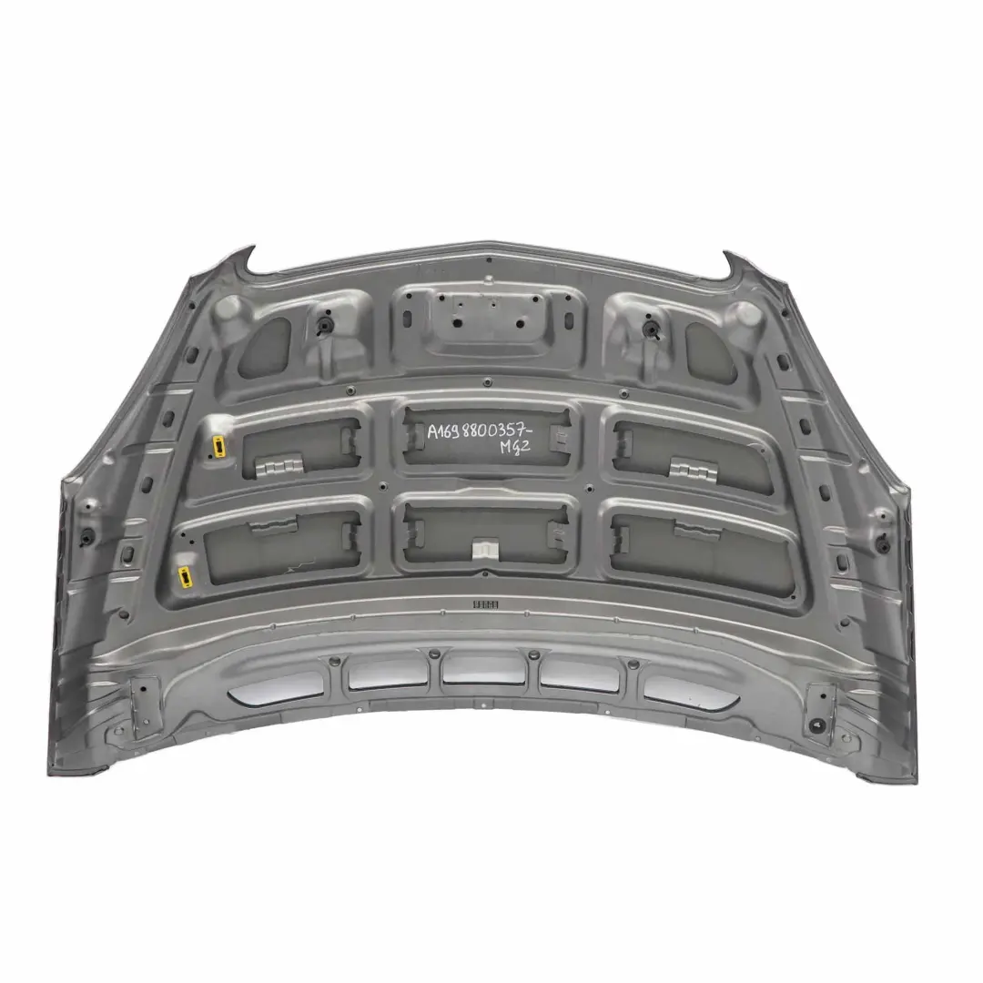 Hood Bonnet Trim Panel B-Class Mountain Grey Metallic - 787 to Mercedes W245 with Part number A1698800357 Mercedes W245 Hood Bonnet Trim Panel B-Class Mountain Grey Metallic - 787 - SKU A1698800357-MG2 - Part number A1698800357