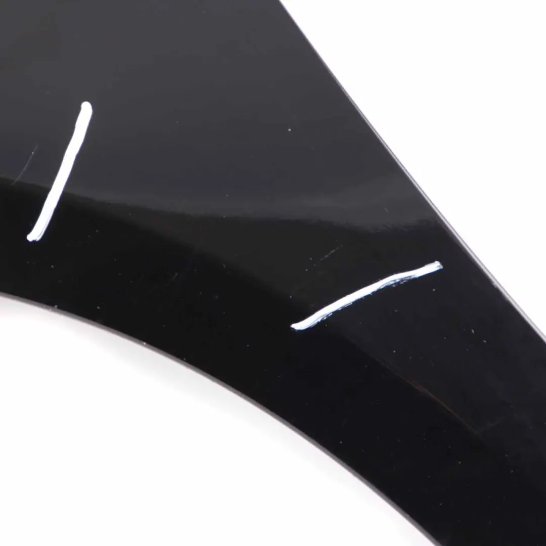 Side Wing Panel Front Left N/S Fender Night Black Metallic - 696 to Mercedes W245 with Part number A1698800718 Mercedes W245 Side Wing Panel Front Left N/S Fender Night Black Metallic - 696 - SKU A1698800718-NIB - Part number A1698800718