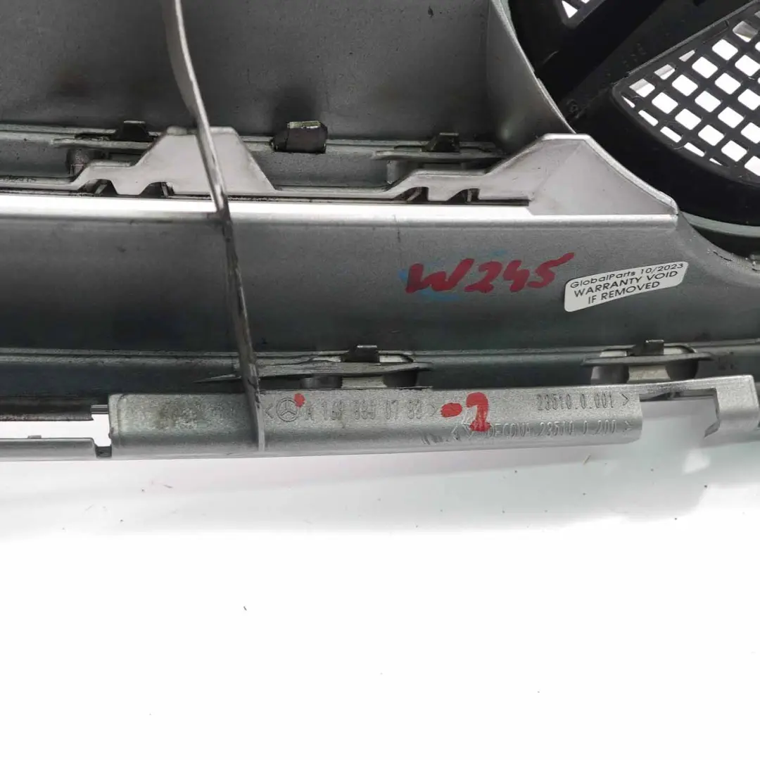 Mercedes W245 Capó Delantero Capó Radiador Rejilla Viga Embellecedor Plata Cromo - SKU A1698800783-2 - Número de pieza A1698800783