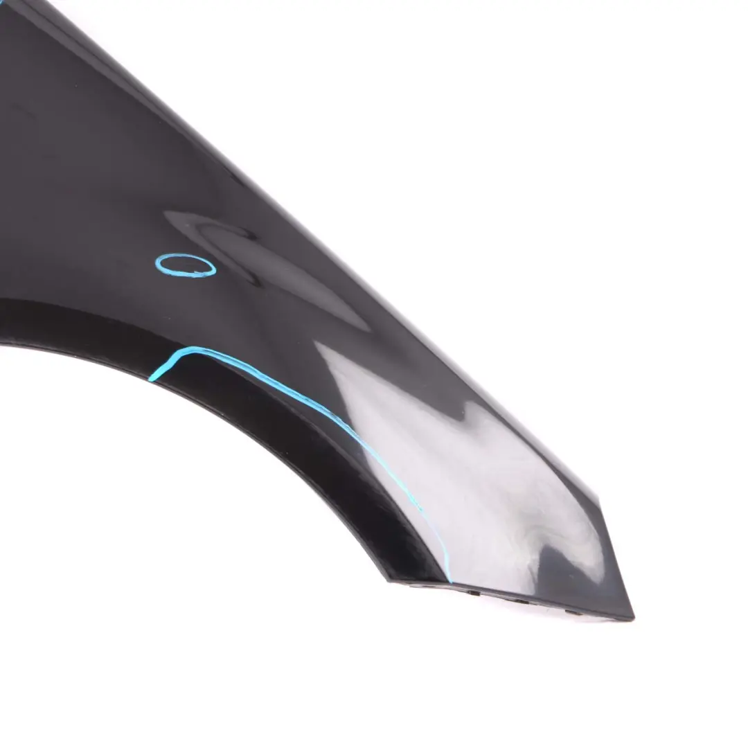 Side Panel Front Right O/S Wing Fender Cosmic Black - 191 to Mercedes W245 with Part number A1698800818 Mercedes W245 Side Panel Front Right O/S Wing Fender Cosmic Black - 191 - SKU A1698800818-KB - Part number A1698800818