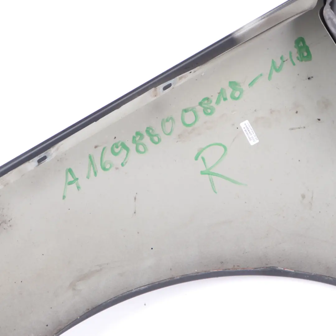 Mercedes W245 Side Wing Panel Front Right O/S Fender Cover Night Black - 696 - SKU A1698800818-NIB - Part number A1698800818