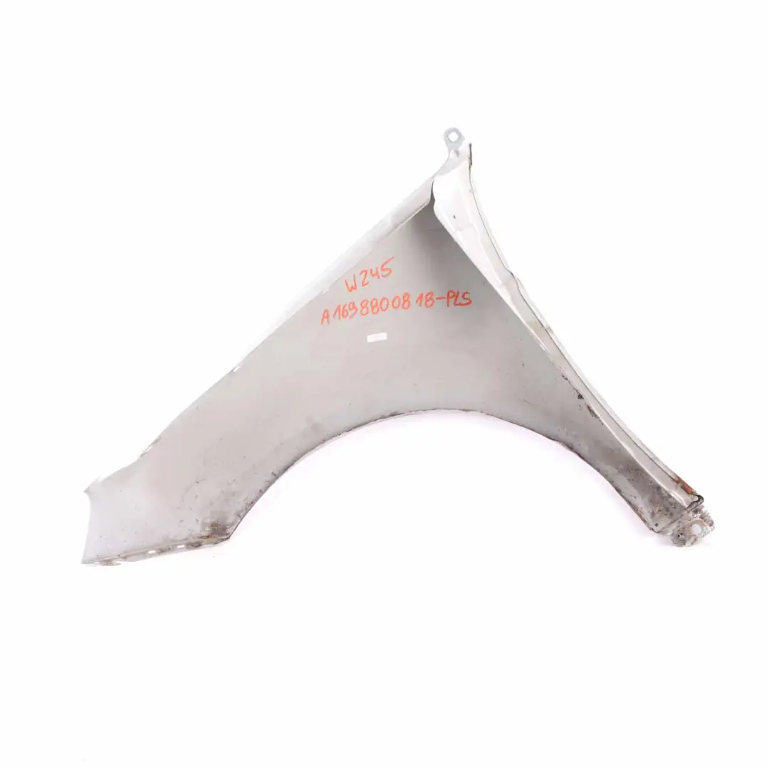 Side Wing Panel Front Right O/S Fender Cover Polar Silver - 761 to Mercedes W245 with Part number A1698800818 Mercedes W245 Side Wing Panel Front Right O/S Fender Cover Polar Silver - 761 - SKU A1698800818-PLS - Part number A1698800818