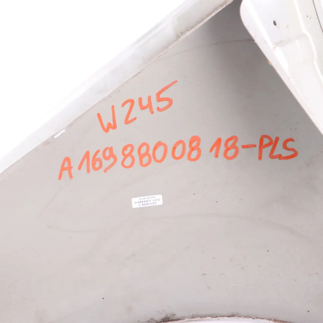 Side Wing Panel Front Right O/S Fender Cover Polar Silver - 761 to Mercedes W245 with Part number A1698800818 Mercedes W245 Side Wing Panel Front Right O/S Fender Cover Polar Silver - 761 - SKU A1698800818-PLS - Part number A1698800818