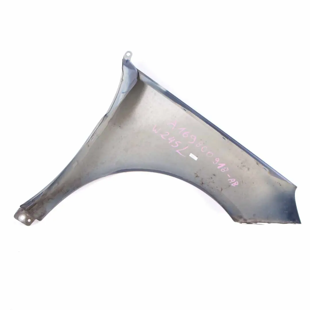Side Wing Panel Fender Front Left N/S Atoll Blau Blue Metallic 375 to Mercedes W245 with Part number A1698800918 Mercedes W245 Side Wing Panel Fender Front Left N/S Atoll Blau Blue Metallic 375 - SKU A1698800918-AB - Part number A1698800918