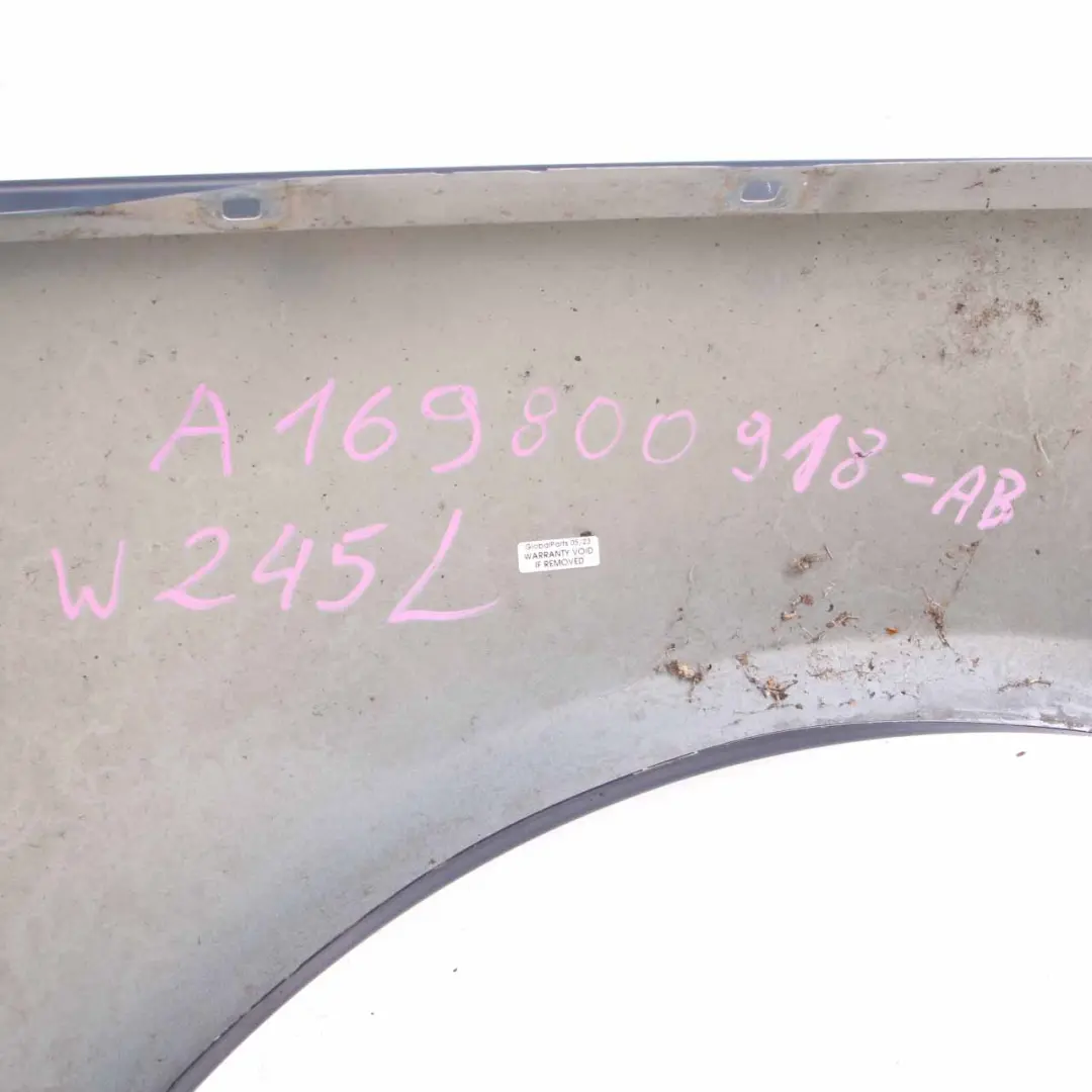 Side Wing Panel Fender Front Left N/S Atoll Blau Blue Metallic 375 to Mercedes W245 with Part number A1698800918 Mercedes W245 Side Wing Panel Fender Front Left N/S Atoll Blau Blue Metallic 375 - SKU A1698800918-AB - Part number A1698800918
