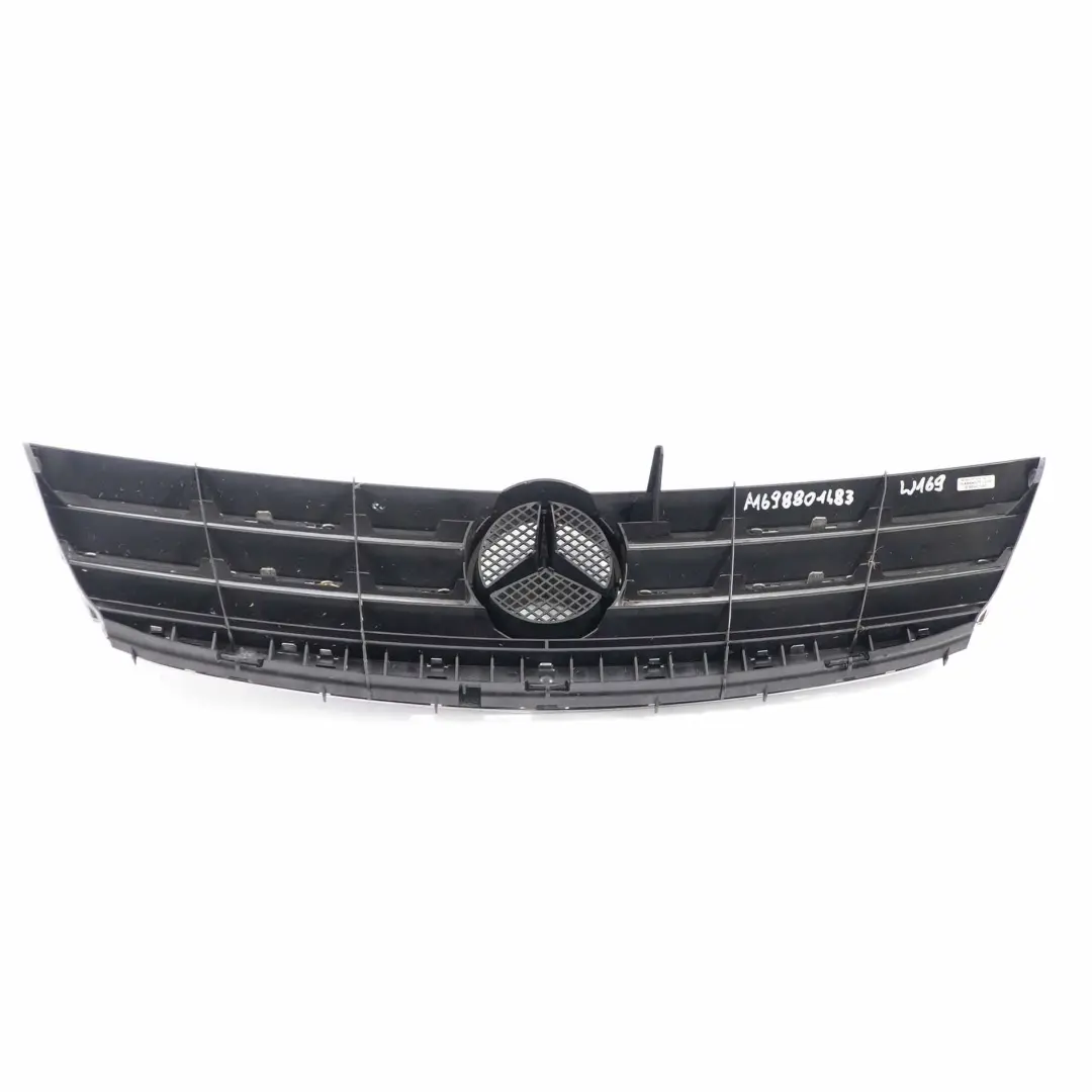 Front Hood Bonnet Radiator Grille Trim Panel Cover to Mercedes W169 with Part number A1698801483 Mercedes W169 Front Hood Bonnet Radiator Grille Trim Panel Cover - SKU A1698801483 - Part number A1698801483