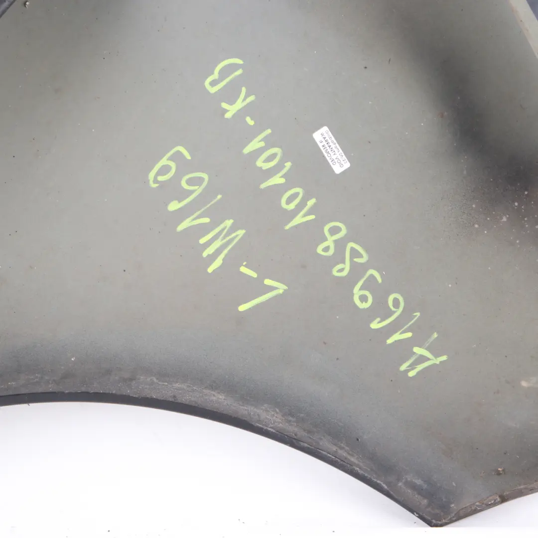 Mercedes W169 Seitenwand vorne links Kotflügelabdeckung Kosmos Schwarz - 191 - SKU A1698810101-KB1 - Teilenummer A1698810101