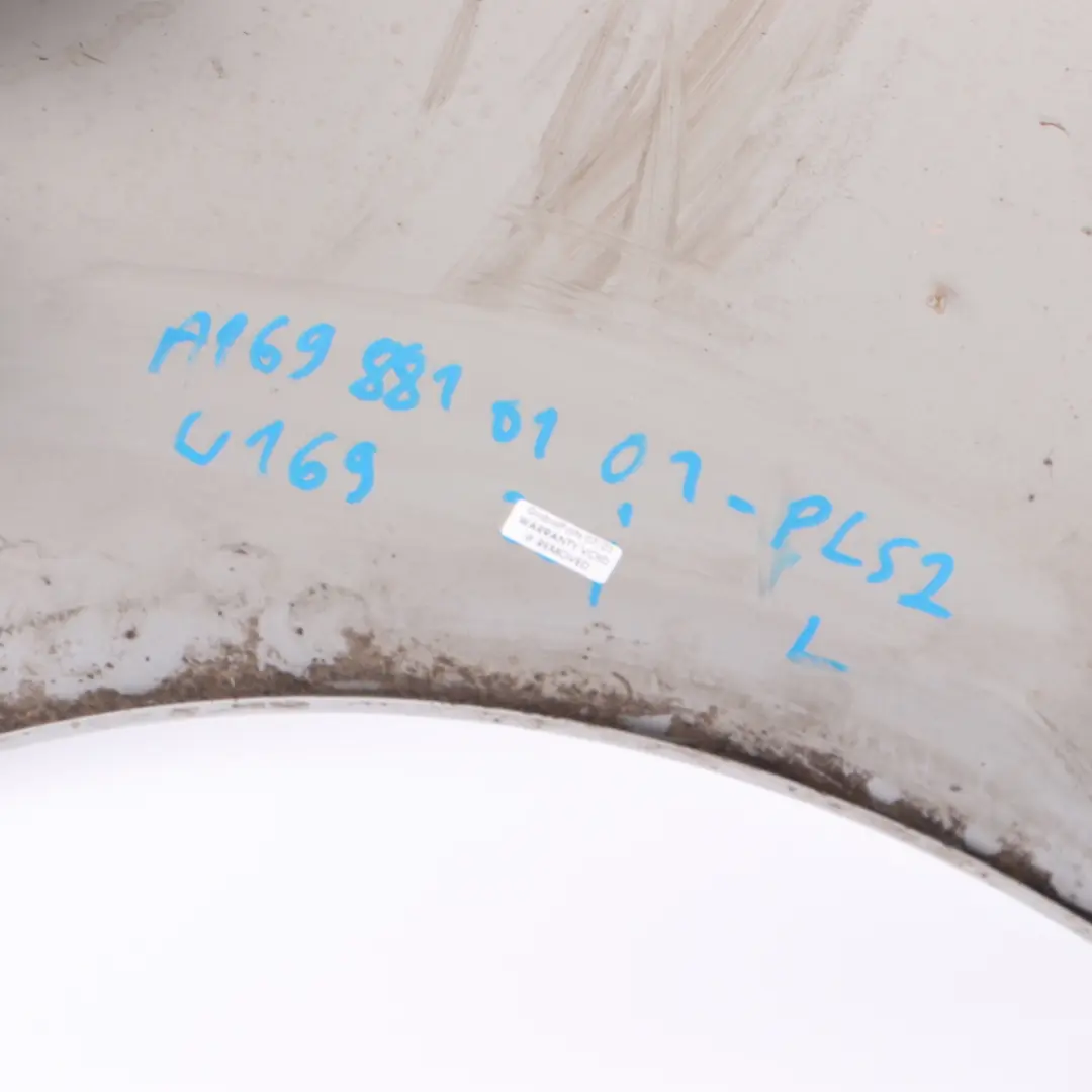 Side Wing Panel Front Left N/S Wing Fender Polar Silver - 761 to Mercedes W169 with Part number A1698810101 Mercedes W169 Side Wing Panel Front Left N/S Wing Fender Polar Silver - 761 - SKU A1698810101-PLS2 - Part number A1698810101