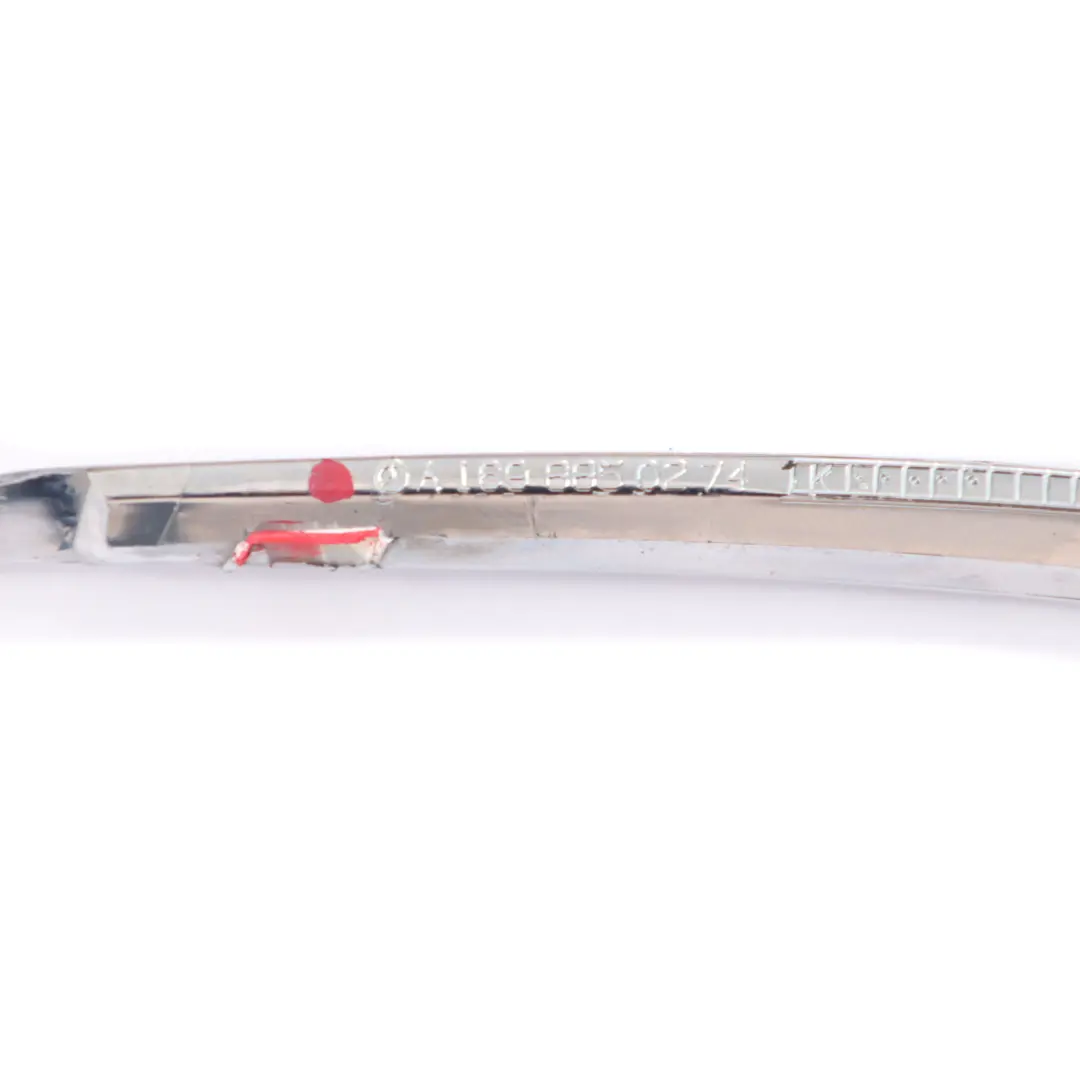 Mercedes W169 Bande de pare-chocs avant droite Facelift Chrome - SKU A1698850274 - Numéro de pièce A1698850274