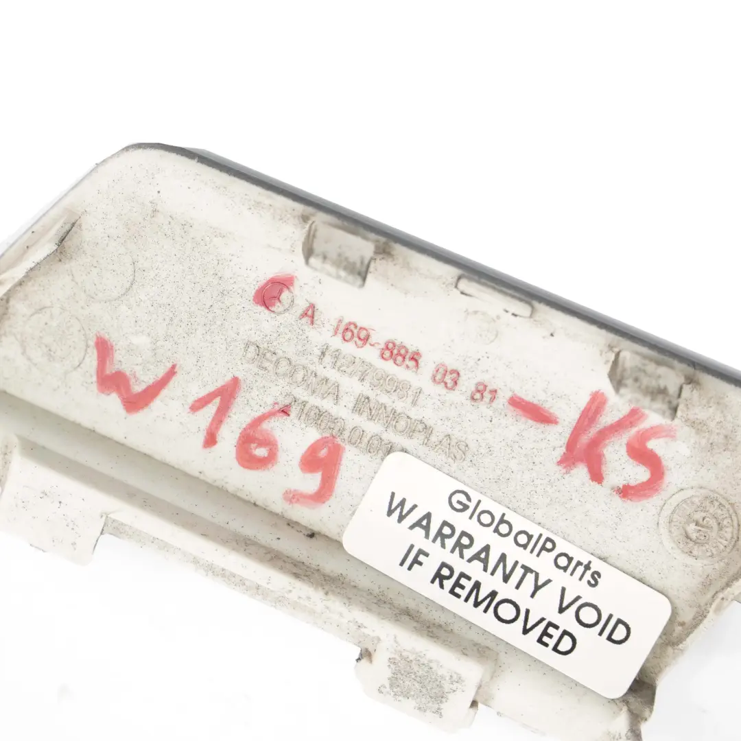  Mercedes-Benz W169 Stoßstange Vorne Abschleppöse Abschlepphaken Kosmos Schwarz - SKU A1698850381-KB - Teilenummer A1698850381