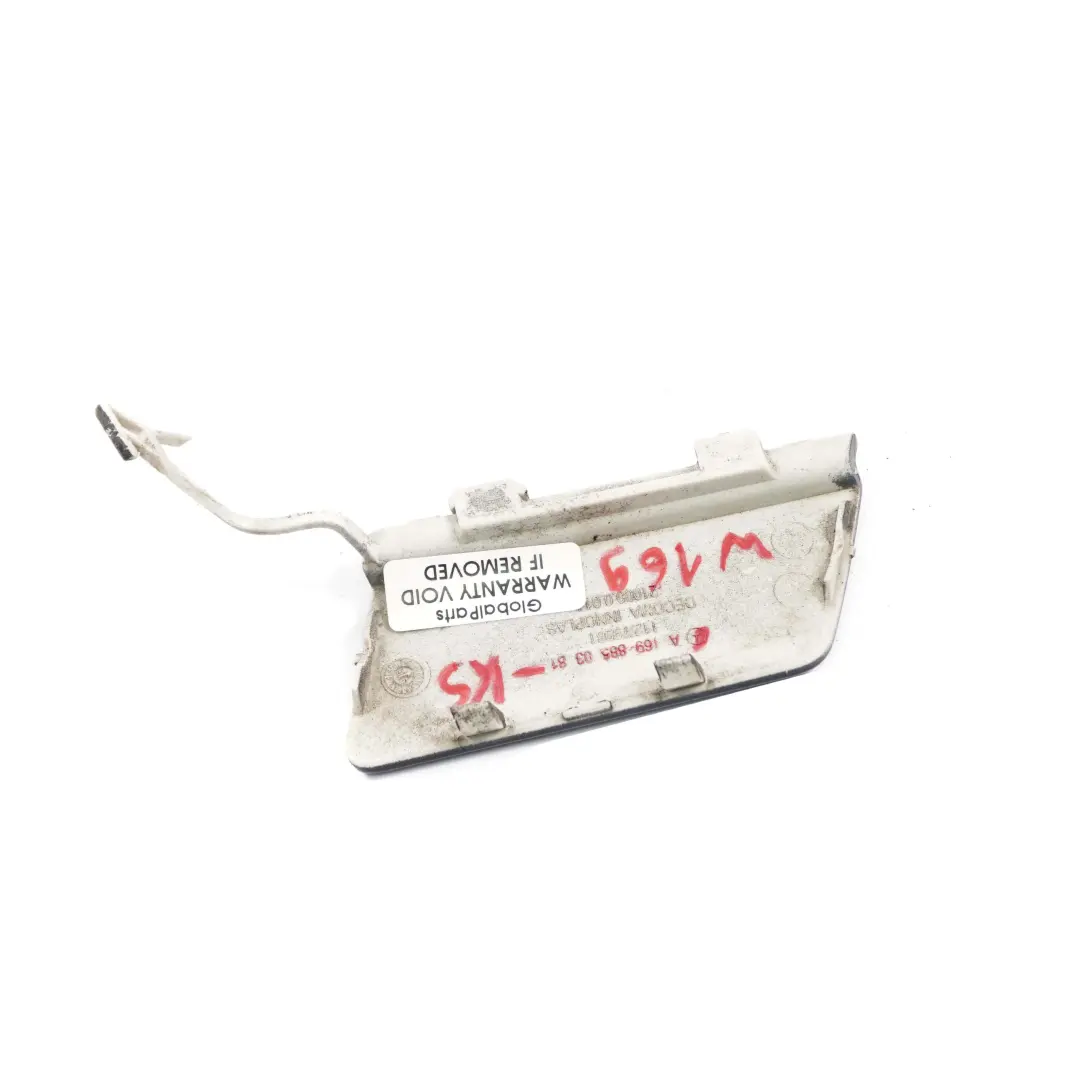 Parachoques Delantero Gancho De Remolque Tapa Kosmos Negro 191 para Mercedes W169 con número de pieza A1698850381 Mercedes W169 Parachoques Delantero Gancho De Remolque Tapa Kosmos Negro 191 - SKU A1698850381-KB - Número de pieza A1698850381