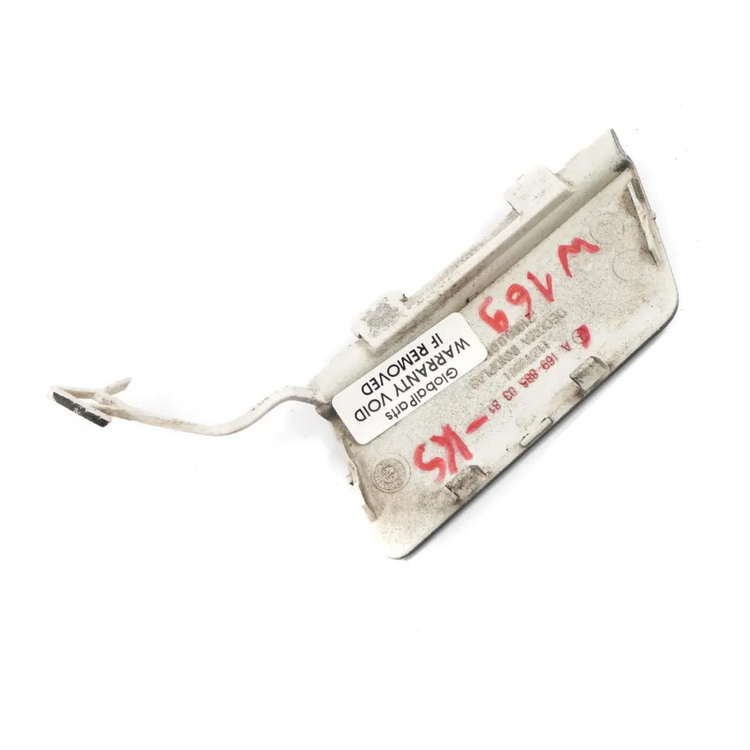 Mercedes-Benz W169 Paraurti Anteriore Occhielli per Rimorchio Ganci Cosmo Nero - SKU A1698850381-KB - Numero di parte A1698850381