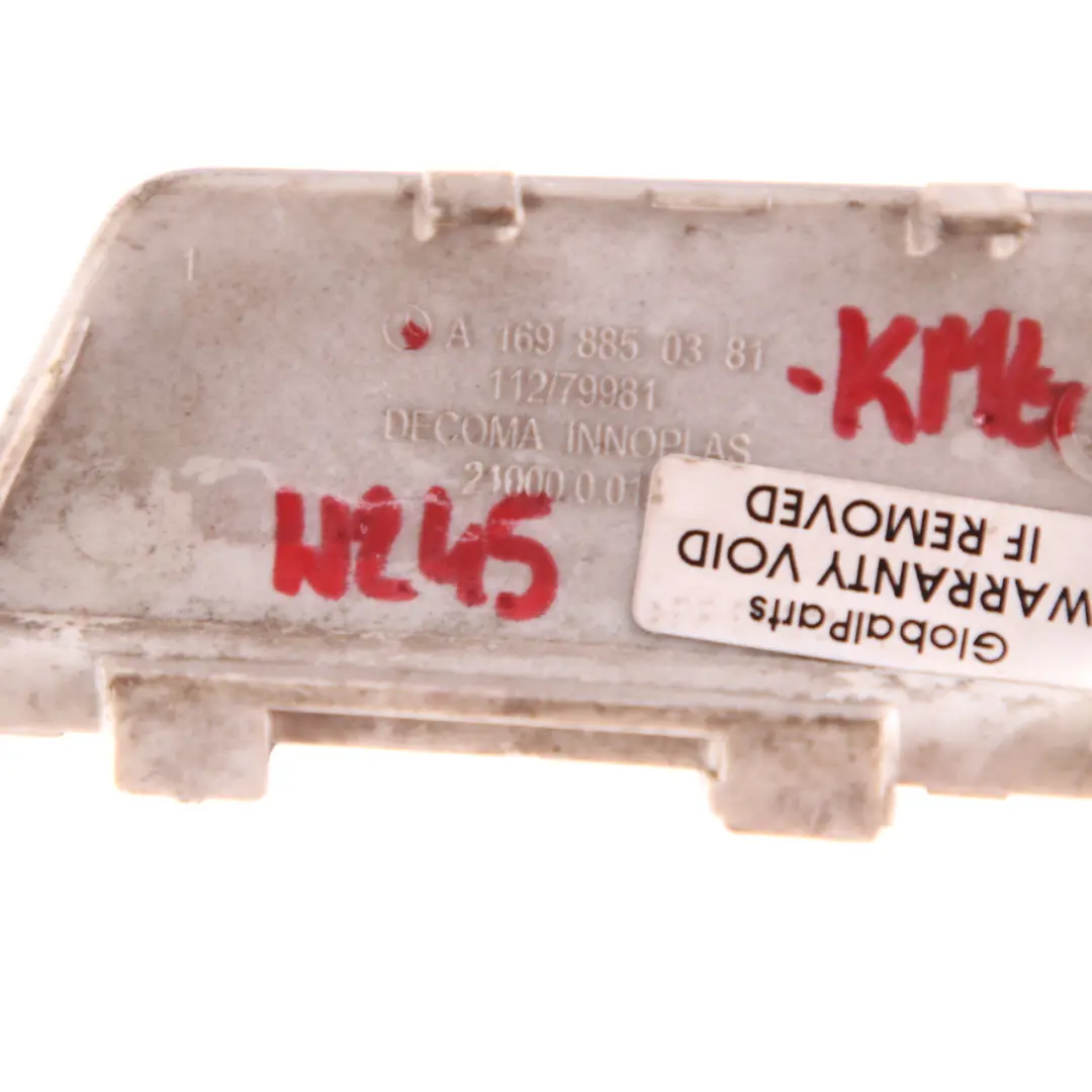 Mercedes W169 Front Bumper Tow Eye Hook Cover Cap Comet Grey - 748 - SKU A1698850381-KMG - Part number A1698850381