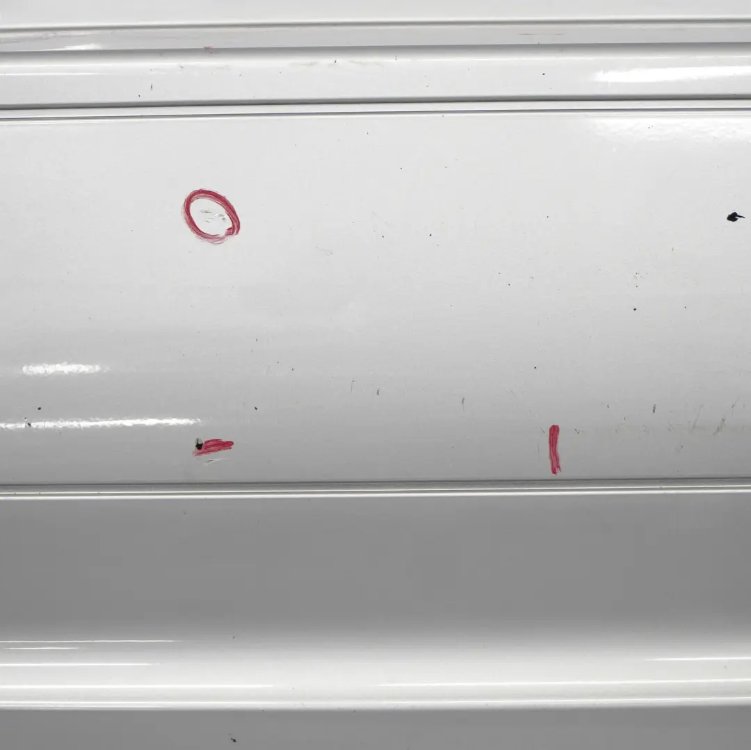 Bumper Trim Panel Covering Polar Silver Metallic - 761 to Mercedes W169 Rear with Part number A1698850925 Mercedes W169 Rear Bumper Trim Panel Covering Polar Silver Metallic - 761 - SKU A1698850925-PLS - Part number A1698850925