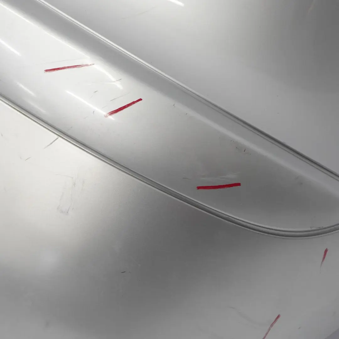 Bumper Trim Panel Covering Polar Silver Metallic - 761 to Mercedes W169 Rear with Part number A1698850925 Mercedes W169 Rear Bumper Trim Panel Covering Polar Silver Metallic - 761 - SKU A1698850925-PLS - Part number A1698850925