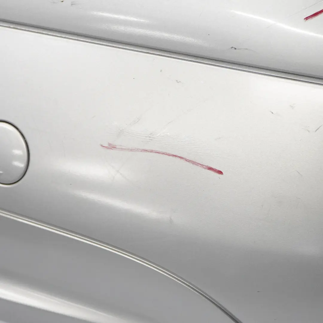 Mercedes W169 Rear Bumper Trim Panel Covering Polar Silver Metallic - 761 - SKU A1698850925-PLS - Part number A1698850925