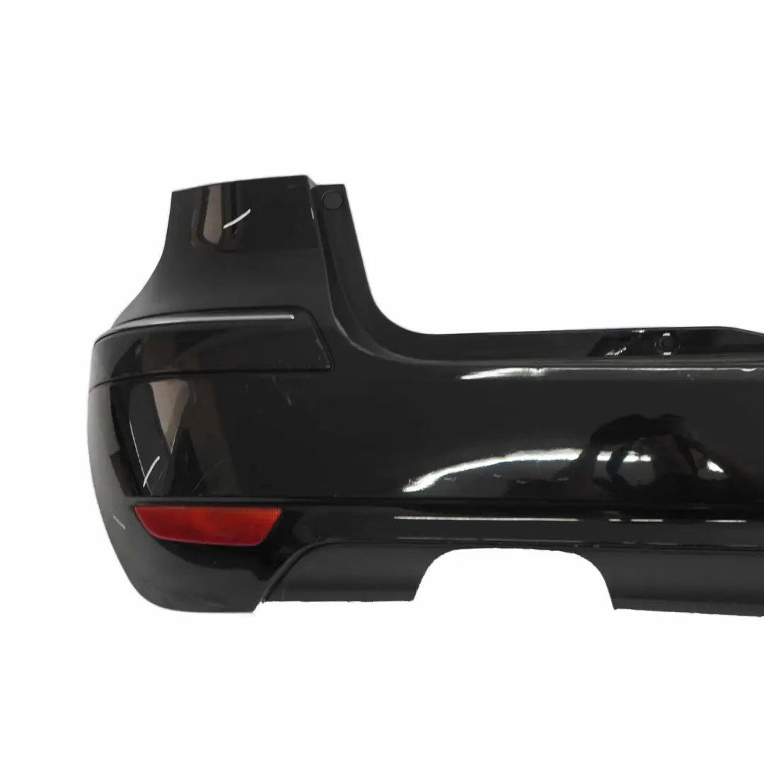 Bumper Trim Panel Kosmos Black Metallic - 191 to Mercedes W245 Rear with Part number A1698851038 Mercedes W245 Rear Bumper Trim Panel Kosmos Black Metallic - 191 - SKU A1698851038-KB - Part number A1698851038