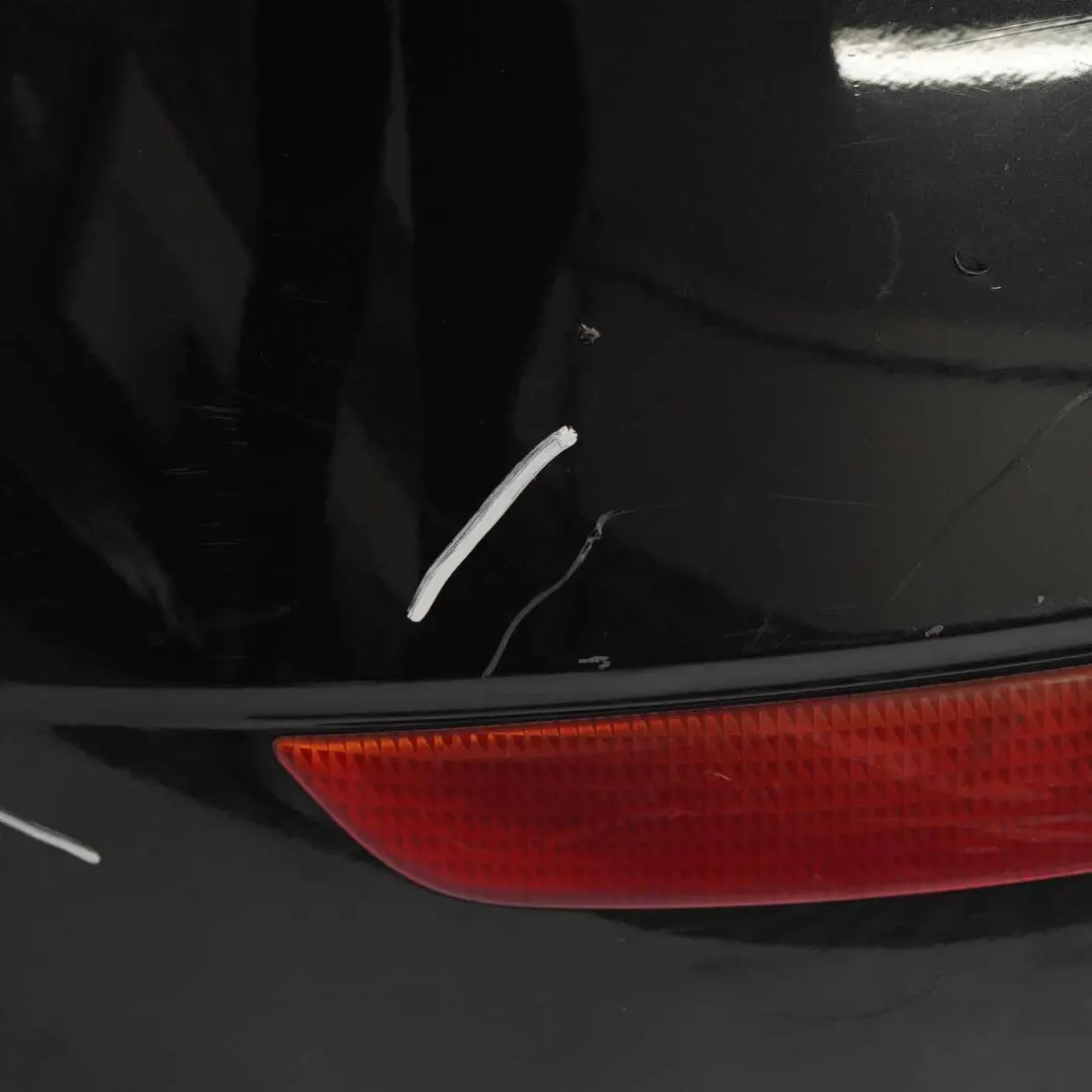 Bumper Trim Panel Kosmos Black Metallic - 191 to Mercedes W245 Rear with Part number A1698851038 Mercedes W245 Rear Bumper Trim Panel Kosmos Black Metallic - 191 - SKU A1698851038-KB - Part number A1698851038