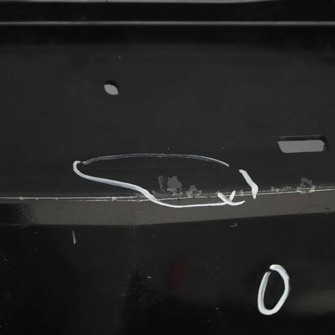 Bumper Trim Panel Kosmos Black Metallic - 191 to Mercedes W245 Rear with Part number A1698851038 Mercedes W245 Rear Bumper Trim Panel Kosmos Black Metallic - 191 - SKU A1698851038-KB - Part number A1698851038