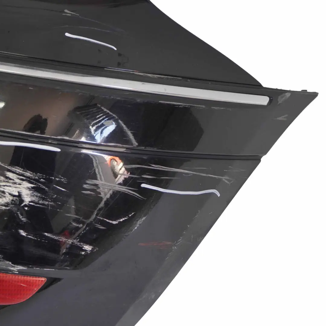 Bumper Trim Panel Kosmos Black Metallic - 191 to Mercedes W245 Rear with Part number A1698851038 Mercedes W245 Rear Bumper Trim Panel Kosmos Black Metallic - 191 - SKU A1698851038-KB - Part number A1698851038