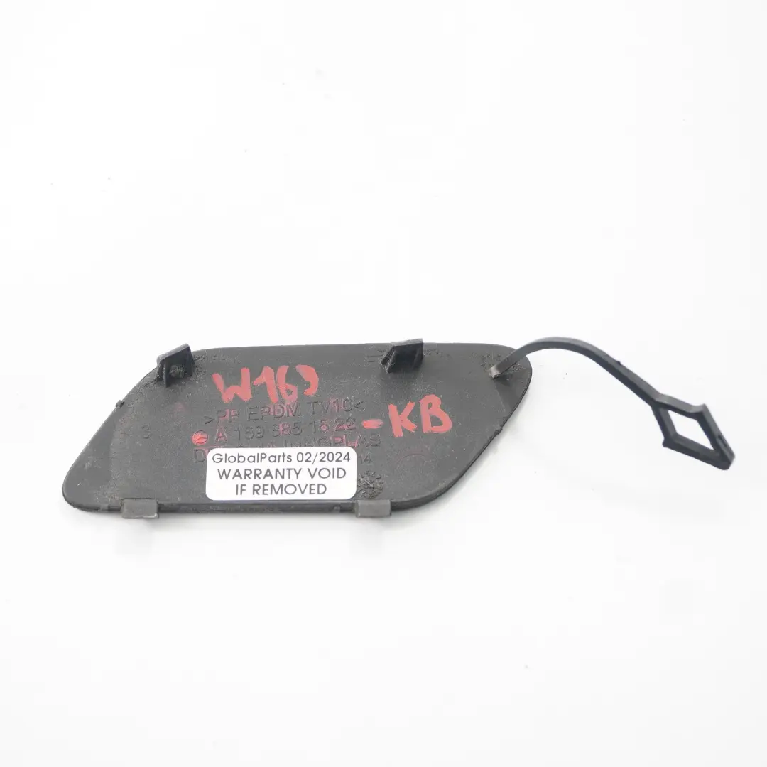 Paraurti anteriore Gancio di traino Cappuccio Kosmos Nero 191 Mercedes W169 W245 - SKU A1698851522-KB - Numero di parte A1698851522