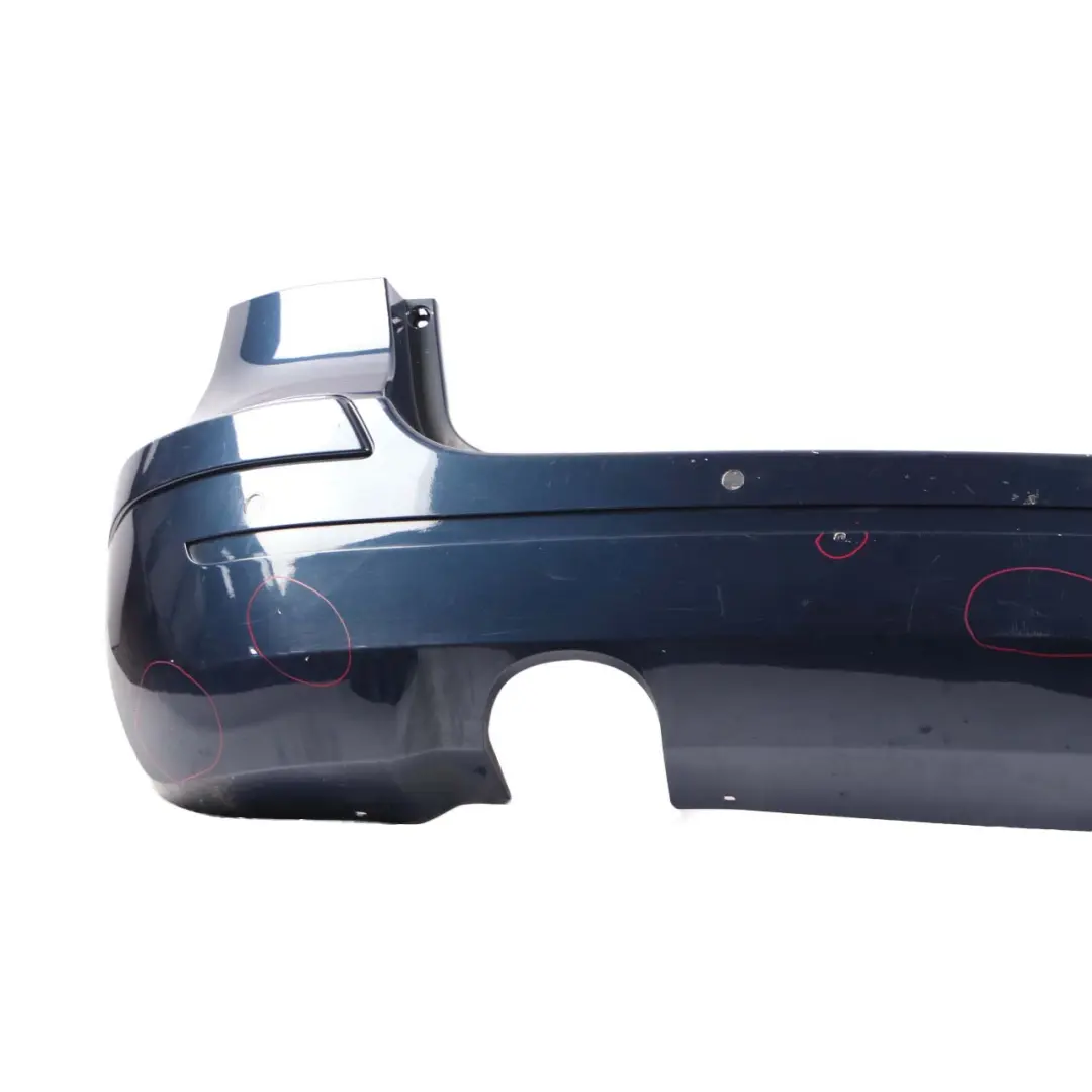 Bumper Trim Panel Atoll Blau Blue Metallic - 375 to Mercedes W245 Rear with Part number A1698851638 Mercedes W245 Rear Bumper Trim Panel Atoll Blau Blue Metallic - 375 - SKU A1698851638-AB - Part number A1698851638